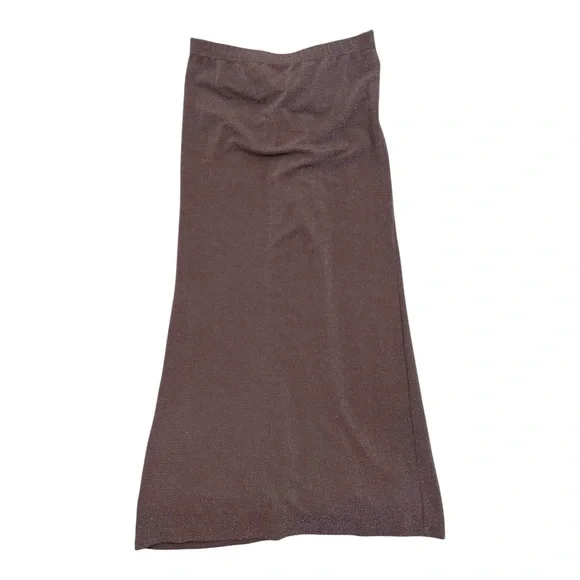 Reformation Shimmer Zion Skirt Dusty Purple Maxi Skirt - Size Medium - Picture 7 of 7